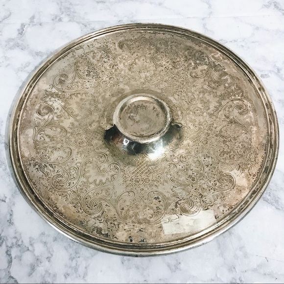 Vintage WM Rogers Silver Plated Chips & Dip Tray - Picture 2 of 6